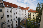 Ausblick Balkon (Referenz) - 2-Zimmer-Wohnung mit Balkon und Parkett in Kleinzschocher